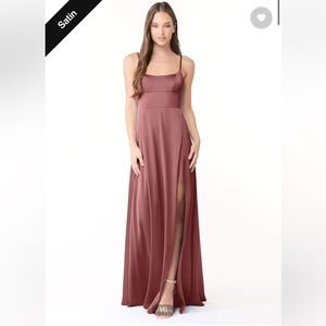 Side Slit Floor Length Dress